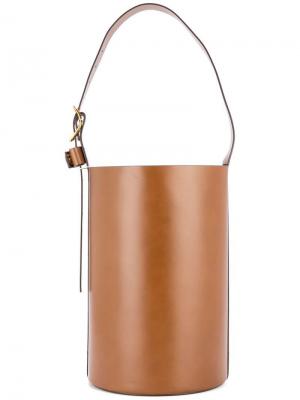 Классическая сумка-ведро Trademark. Цвет: коричневый