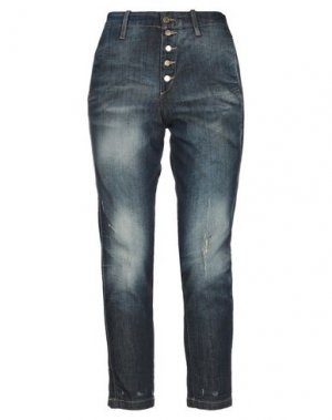 Джинсовые брюки MET JEANS. Цвет: синий