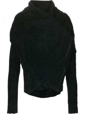 Куртка асимметричного кроя Barbara I Gongini. Цвет: чёрный