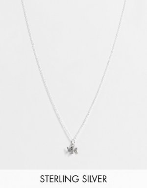 Ожерелье из стерлингового серебра с цепочкой и подвеской-слоником -Серебряный Kingsley Ryan