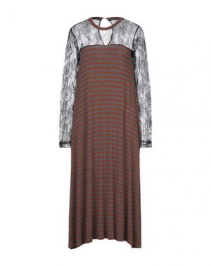 Платье длиной 3/4 JEI O'. Цвет: ржаво-коричневый