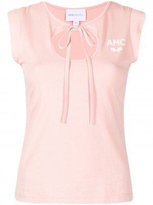Футболка AMC Sport с завязками Alice McCall. Цвет: розовый