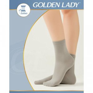 Носки , 3 пары, размер 35-38, серый Golden Lady. Цвет: серый