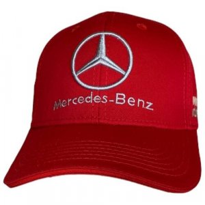 Бейсболка бини Мерседес Кепка Mersedes, размер 55-58, красный Mercedes-Benz. Цвет: красный
