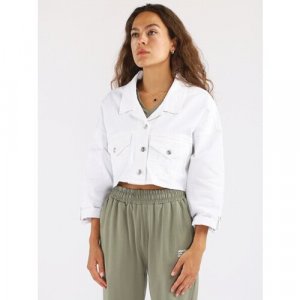 Женская джинсовая куртка A PASSION PLAY, укороченная, SQ69176, цвет белый, размер M Play. Цвет: белый