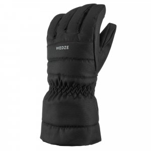 Теплые и водонепроницаемые лыжные перчатки Decathlon 500 Джинсовый , черный Wedze