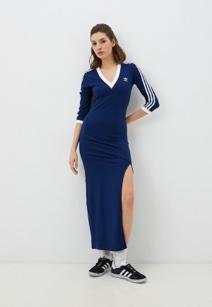 Платье adidas Originals MAXI DRESS V. Цвет: синий