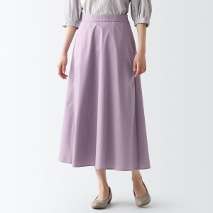 Расклешенная юбка, которая легко сохнет MUJI, светло-фиолетовый Muji