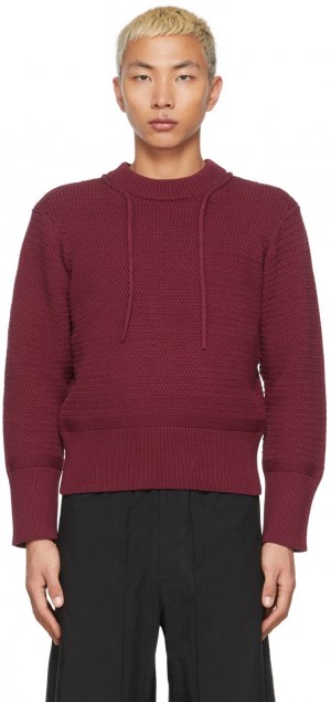 Бордовый свитер с узлом Craig Green