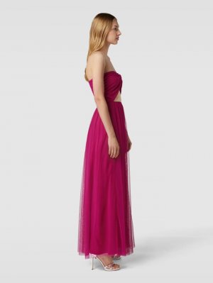 Вечернее платье с тюлевой юбкой LACE & BEADS, розовый Beads