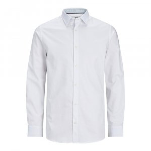 Рубашка с длинным рукавом Blanordic Detail, белый Jack & Jones