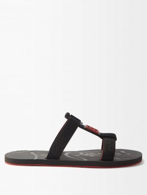 Кожаные сандалии для серфинга , черный Christian Louboutin