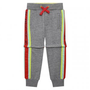 Хлопковые брюки-шорты MARC JACOBS (THE). Цвет: серый