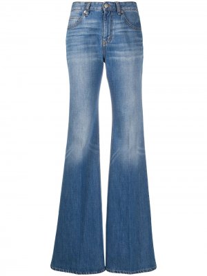 Расклешенные джинсы San Fran с завышенной талией Victoria Beckham. Цвет: синий
