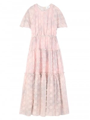 Ярусное платье макси Wildflower Contour , розовый St. John