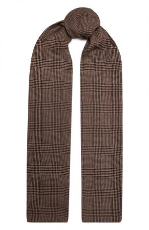 Шерстяной шарф Ralph Lauren. Цвет: коричневый