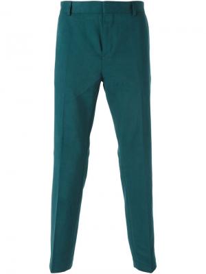 Классические брюки Mauro Grifoni. Цвет: синий