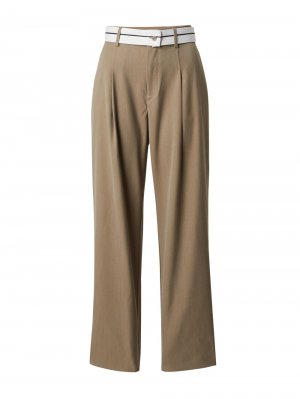 Обычные брюки со складками спереди Mbym Vandana, коричневый