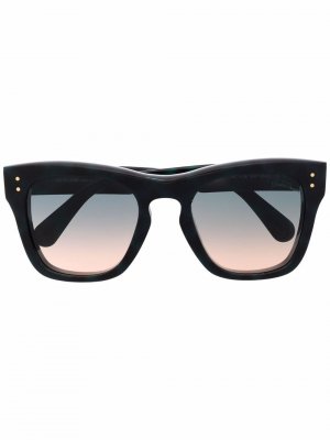 Массивные солнцезащитные очки в квадратной оправе Roberto Cavalli. Цвет: черный