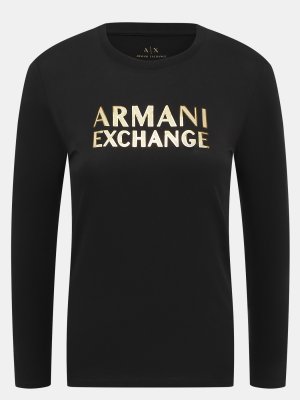Лонгсливы Armani Exchange. Цвет: черный
