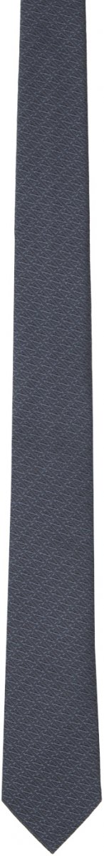 Сине-серый шелковый галстук ZEGNA