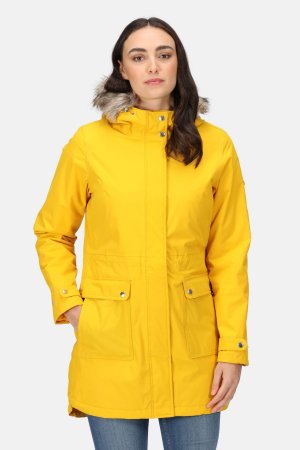 Утепленная непромокаемая куртка Сабинка удлиненного кроя, желтый Regatta