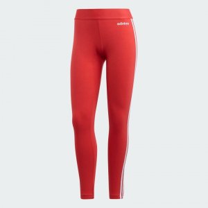 Леггинсы Sportswear Essentials 3-stripes, красный/белый Adidas