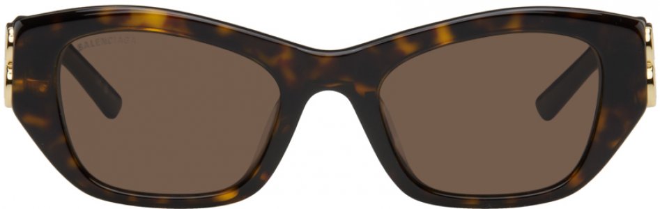 Коричневые солнцезащитные очки «кошачий глаз» Balenciaga