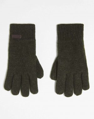 Темно-зеленые перчатки Carlton Barbour