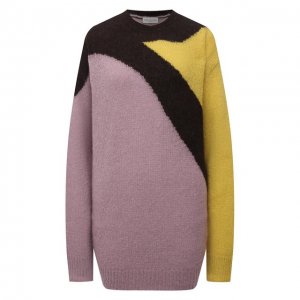 Шерстяной свитер Dries Van Noten. Цвет: сиреневый