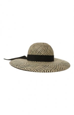 Соломенная шляпа Agnona. Цвет: бежевый