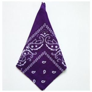 Бандана повязка косынка платок на голову Фиолетовая 54 см Redweeks. Цвет: фиолетовый