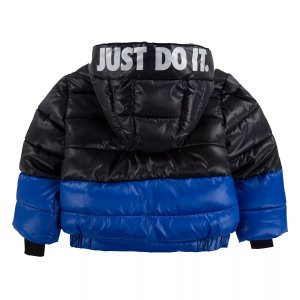 Тяжелая куртка-пуховик с цветными блоками для маленьких мальчиков Nike