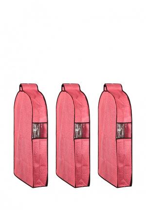 Комплект чехлов для верхней одежды 3 шт. El Casa MP002XU0CRYA. Цвет: розовый