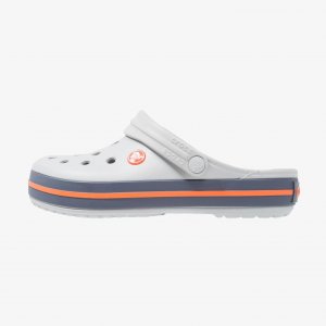 Сабо Crocband Unisex, светло-серый/оранжевый Crocs