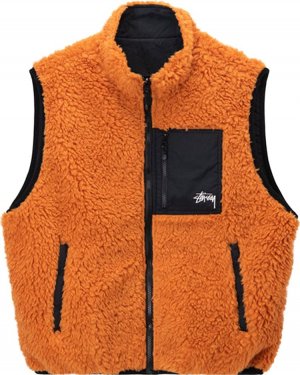 Жилет Sherpa Vest 'Orange', оранжевый Stussy