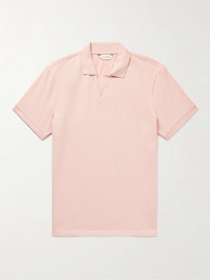 Рубашка поло Johnny из смесового хлопка и пике CLUB MONACO, розовый Monaco