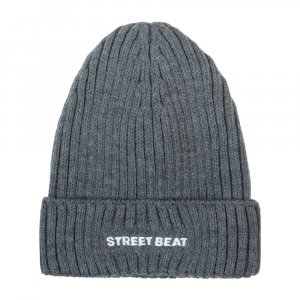 Шапка Street Beat Beanie Logo Hat STREETBEAT. Цвет: серый