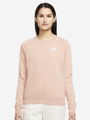Свитшот женский Sportswear Essential, Бежевый, размер 40-42 Nike. Цвет: бежевый
