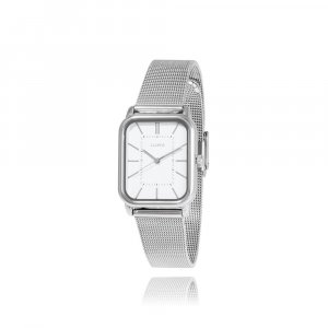 Серебряные круглые квадратные мужские часы с сеткой LL1G22912ISS LLOYD