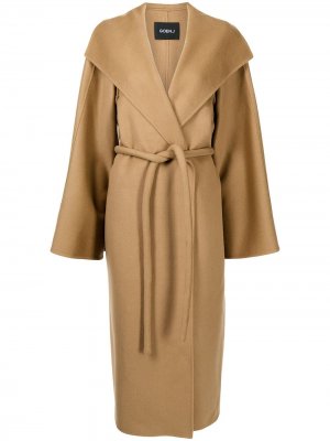 Пальто с завязками Goen.J. Цвет: коричневый
