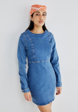 Джинсовое платье Nmpella Dress , цвет medium blue denim Noisy May