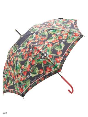 Зонт трость Slava Zaitsev. Цвет: темно-серый, зеленый, красный
