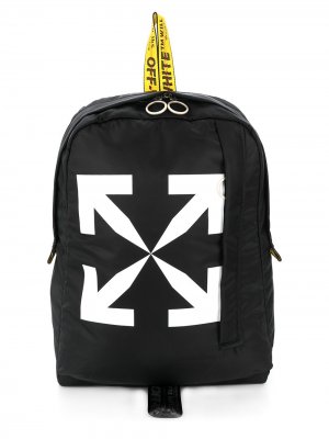 Рюкзак с принтом Arrows Off-White. Цвет: черный