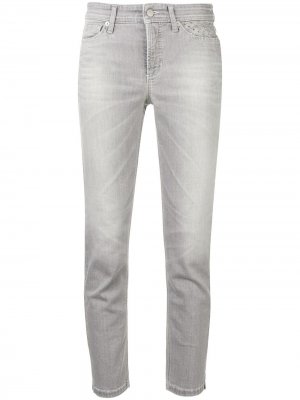 Укороченные джинсы Cambio. Цвет: серый