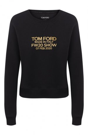 Хлопковый свитшот Tom Ford. Цвет: чёрный