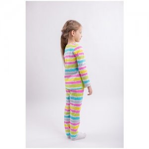 Пижама для девочки Світанак, салатовый,98-52 Свiтанак. Цвет: желтый/зеленый