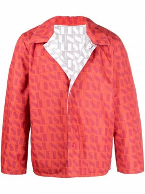 Двусторонняя куртка с монограммой Sunnei. Цвет: красный