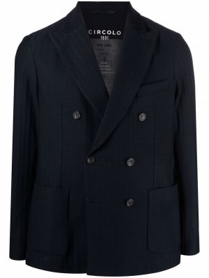 Двубортный пиджак Circolo 1901. Цвет: синий