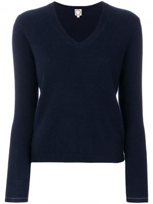 Трикотажный свитер Ines De La Fressange. Цвет: синий